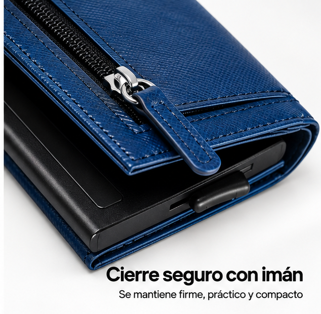 Billetera/ Tarjetero Deluxe - Azul