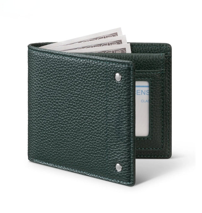 Billetera Tradicional Anti clonación de Cuero Genuino (Varios Colores)