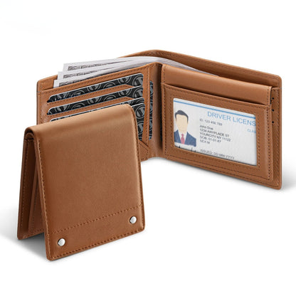 Billetera Tradicional Anti clonación de Cuero Genuino (Varios Colores)