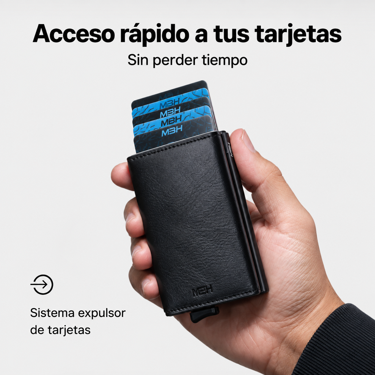 Billetera/ Tarjetero Deluxe - Negro