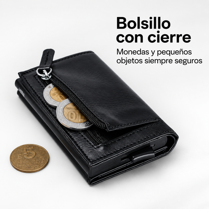 Billetera/ Tarjetero Deluxe - Negro
