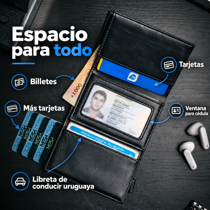 Billetera/ Tarjetero Deluxe - Negro