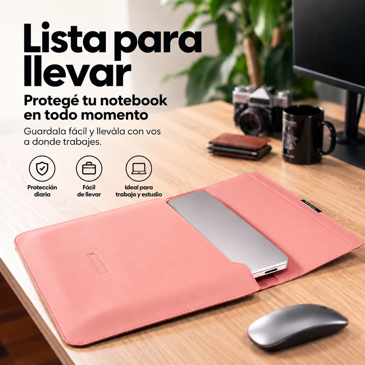 Funda para Notebook Nomad - Rosado