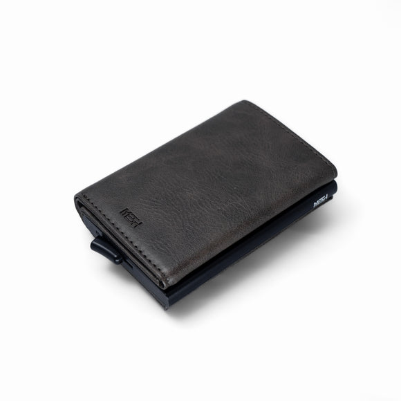 Billetera/ Tarjetero Deluxe - Gris/ Oliva