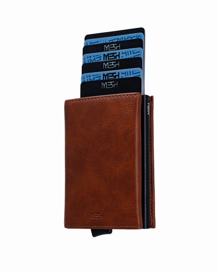 Billetera/ Tarjetero Deluxe - Marrón Claro