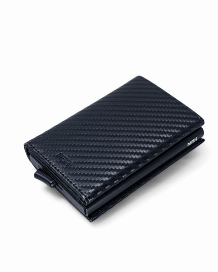 Billetera/ Tarjetero Deluxe - Negro Fibra de Carbono