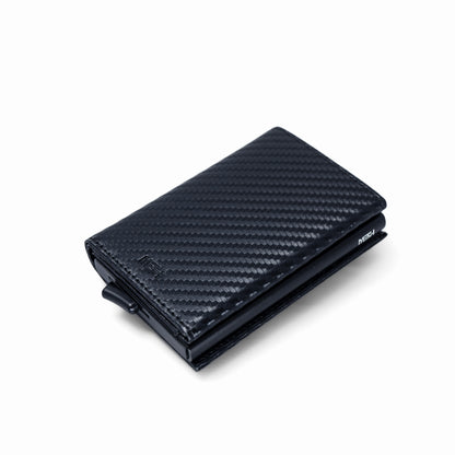Billetera/ Tarjetero Deluxe - Negro Fibra de Carbono