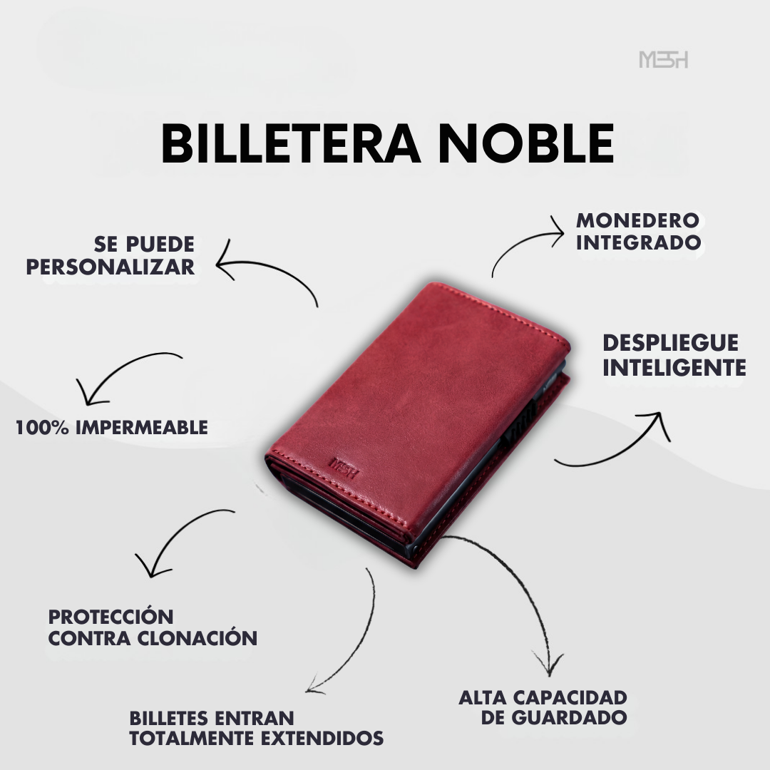 Billetera/ Tarjetero Noble (ROJO)